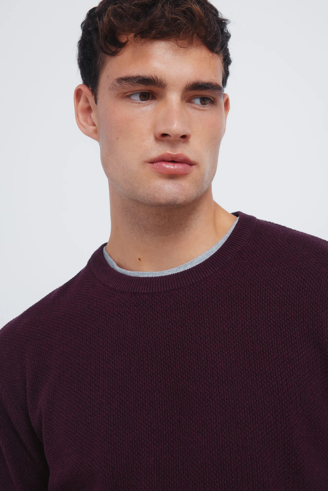 Hot Springfield Pull structuré rouge