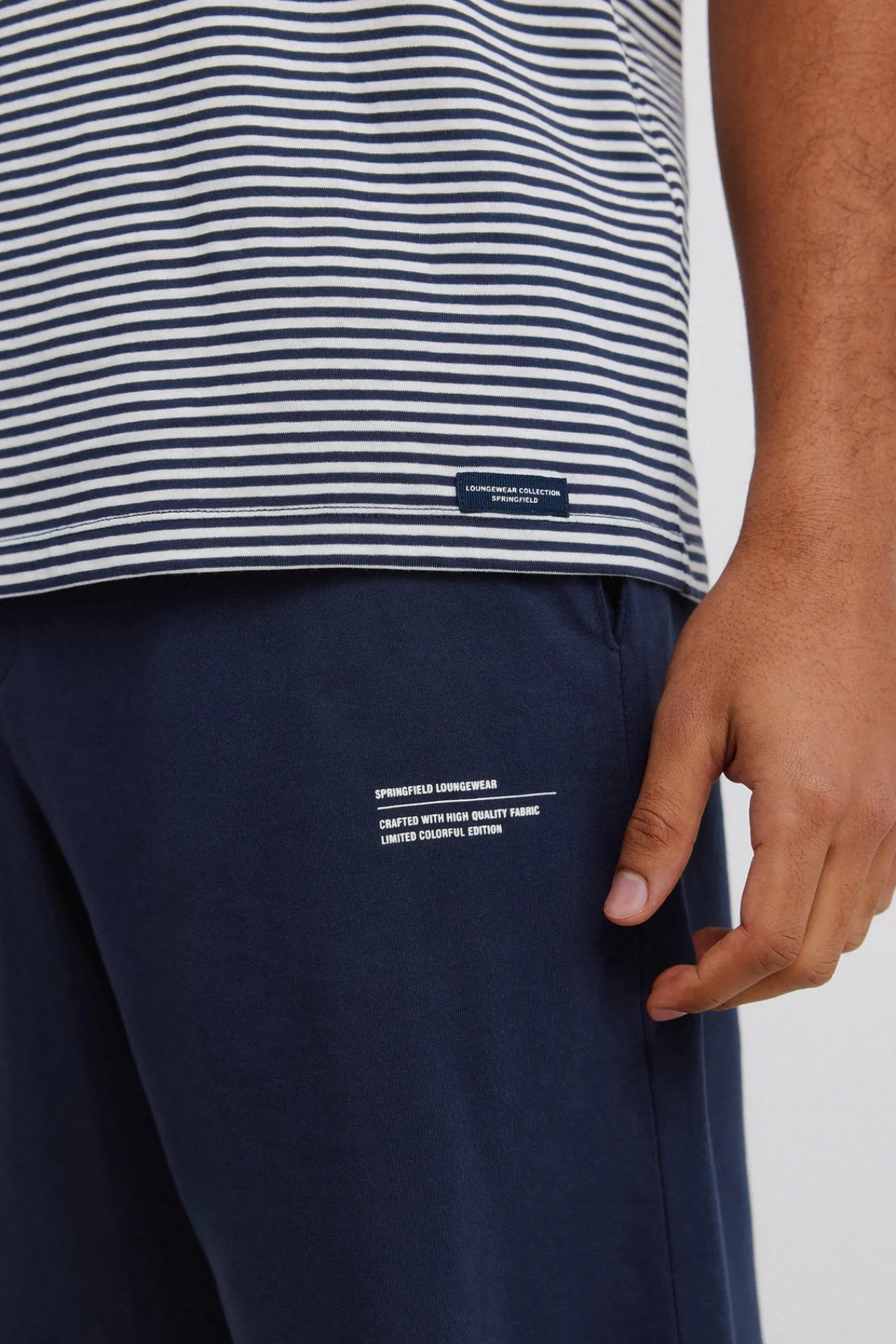 Sale Springfield Pyjama court Garfield bleu