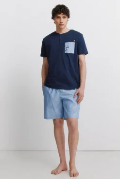 Hot Springfield Pyjama court Looney Tunes bleu