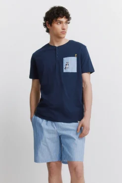 Hot Springfield Pyjama court Looney Tunes bleu