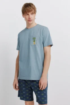 Hot Springfield Pyjama court Star Wars bleu