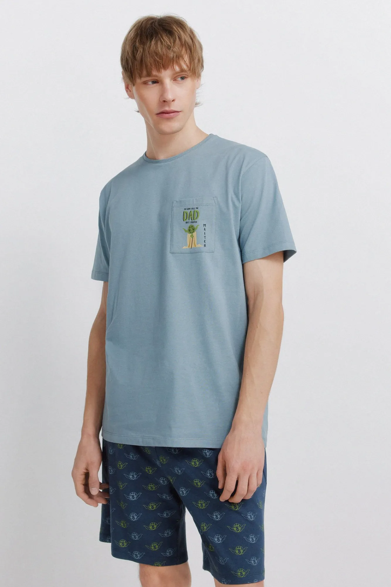 Hot Springfield Pyjama court Star Wars bleu