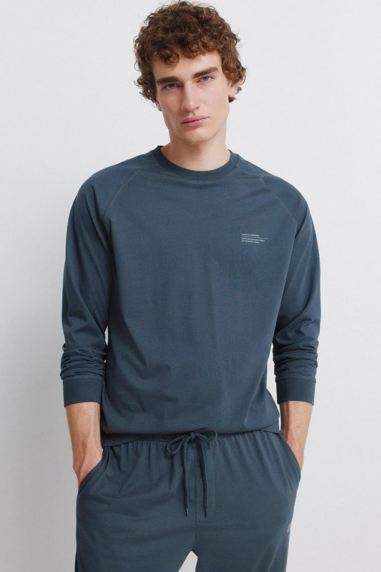 Outlet Springfield Pyjama long basique bleu