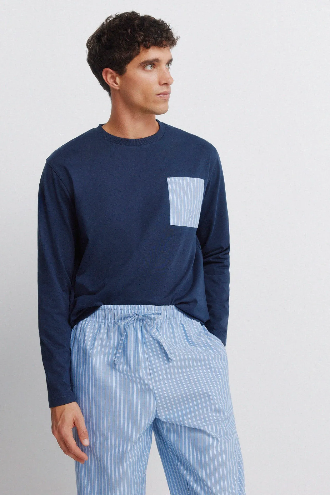 Online Springfield Pyjama long rayures bleu