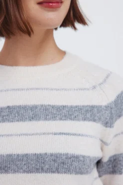 Best Springfield Rayures en pull beige