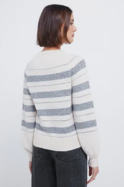 Best Springfield Rayures en pull beige