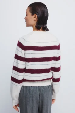 Best Springfield Rayures en pull rouge