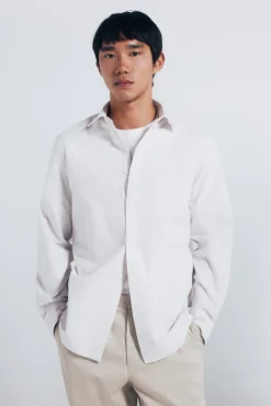 Best Springfield Rayures Oxford rayée gris