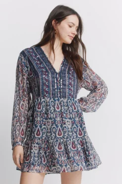 Sale Springfield Robe courte en gaze &agrave; sequins