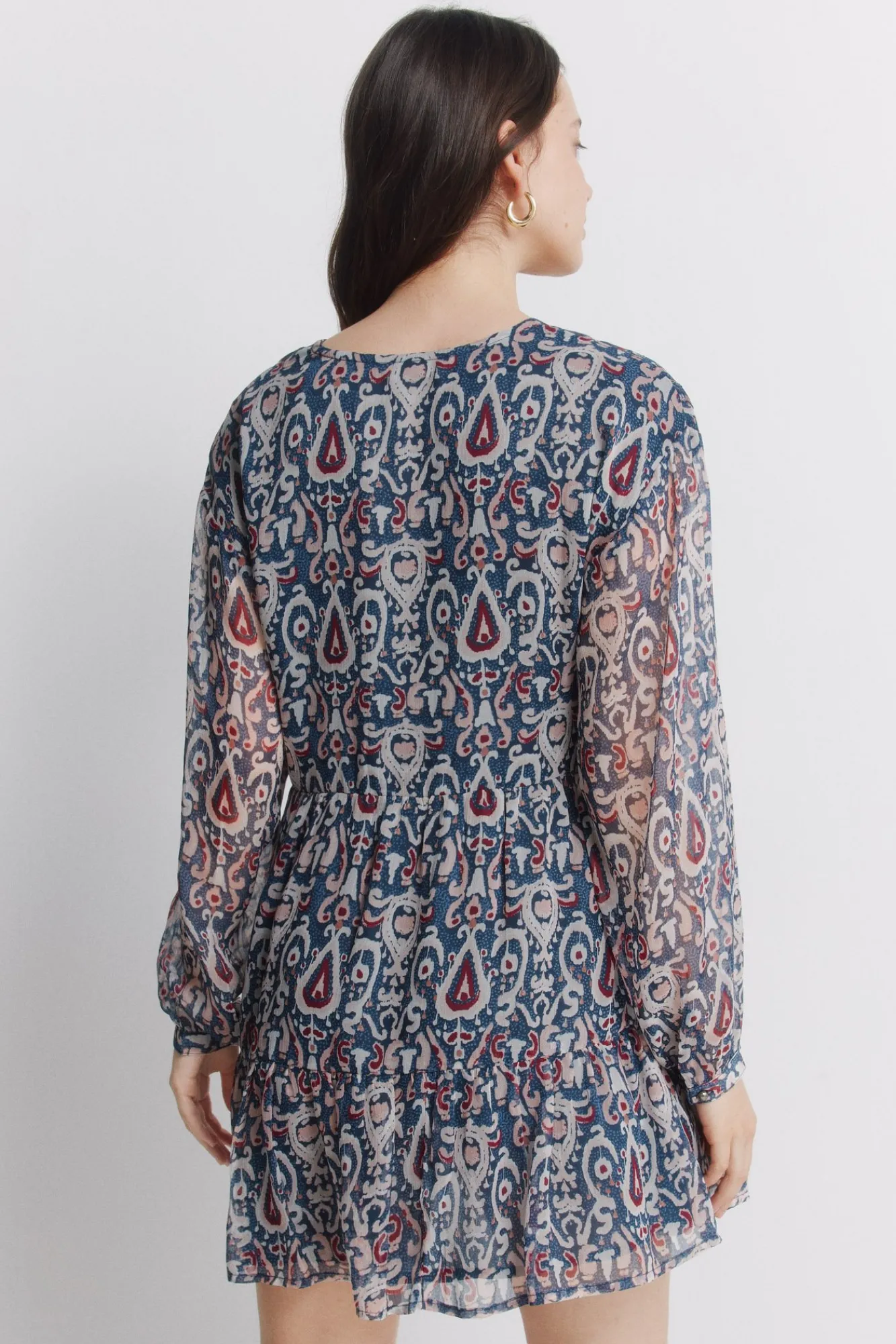 Sale Springfield Robe courte en gaze à sequins