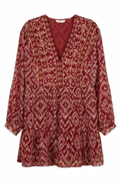 Sale Springfield Robe courte en gaze à sequins