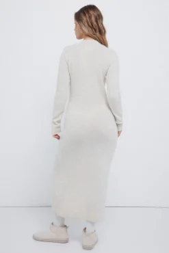 Outlet Springfield Robe en maille en maille torsadée vison