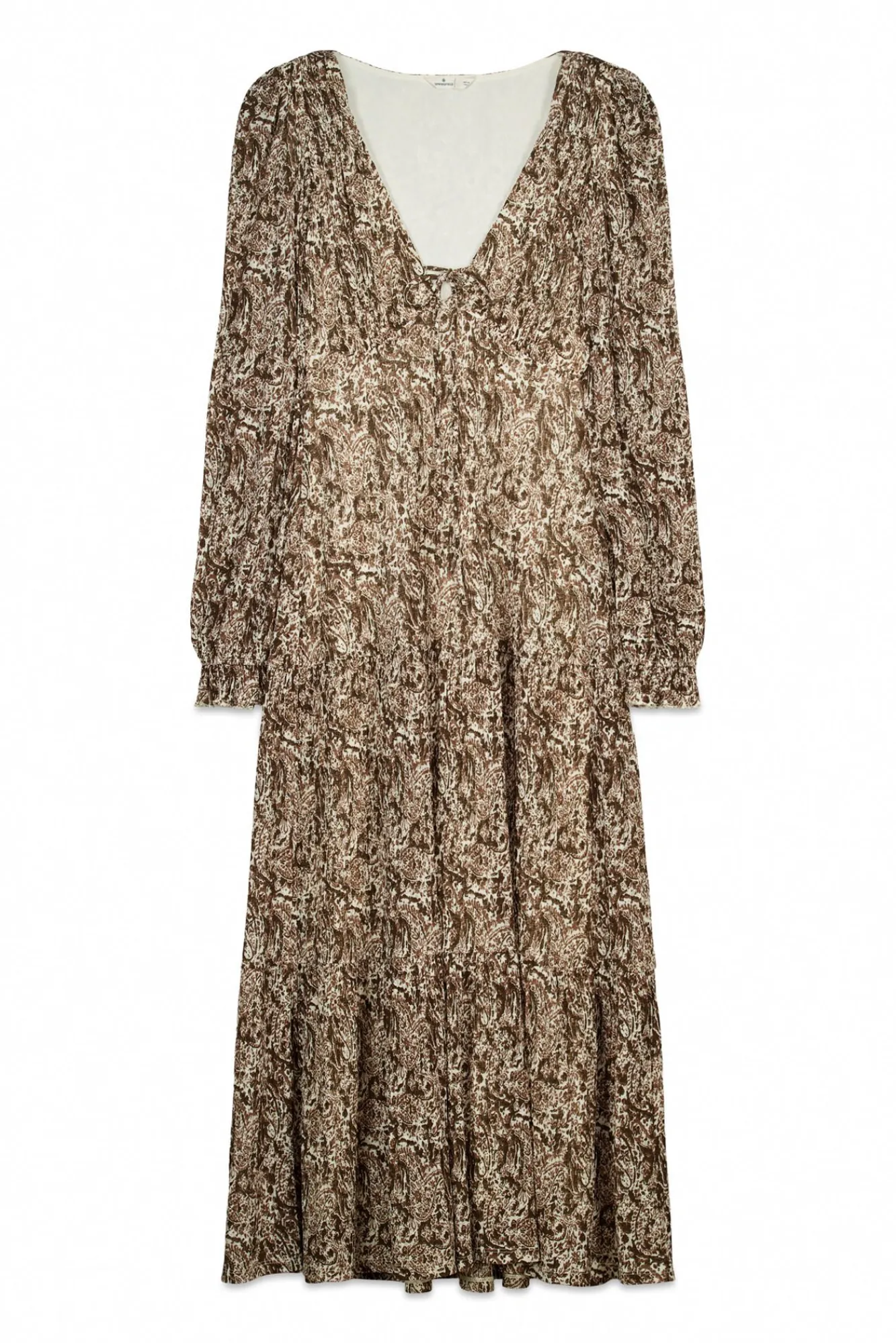 Best Springfield Robe midi imprimée nude