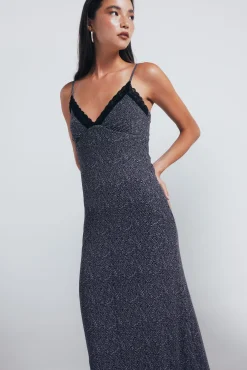 Sale Springfield Robe nuisette midi noir