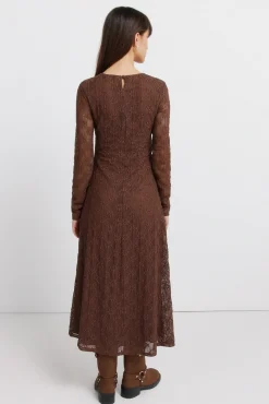 Sale Springfield Robe structurée manches longues nude
