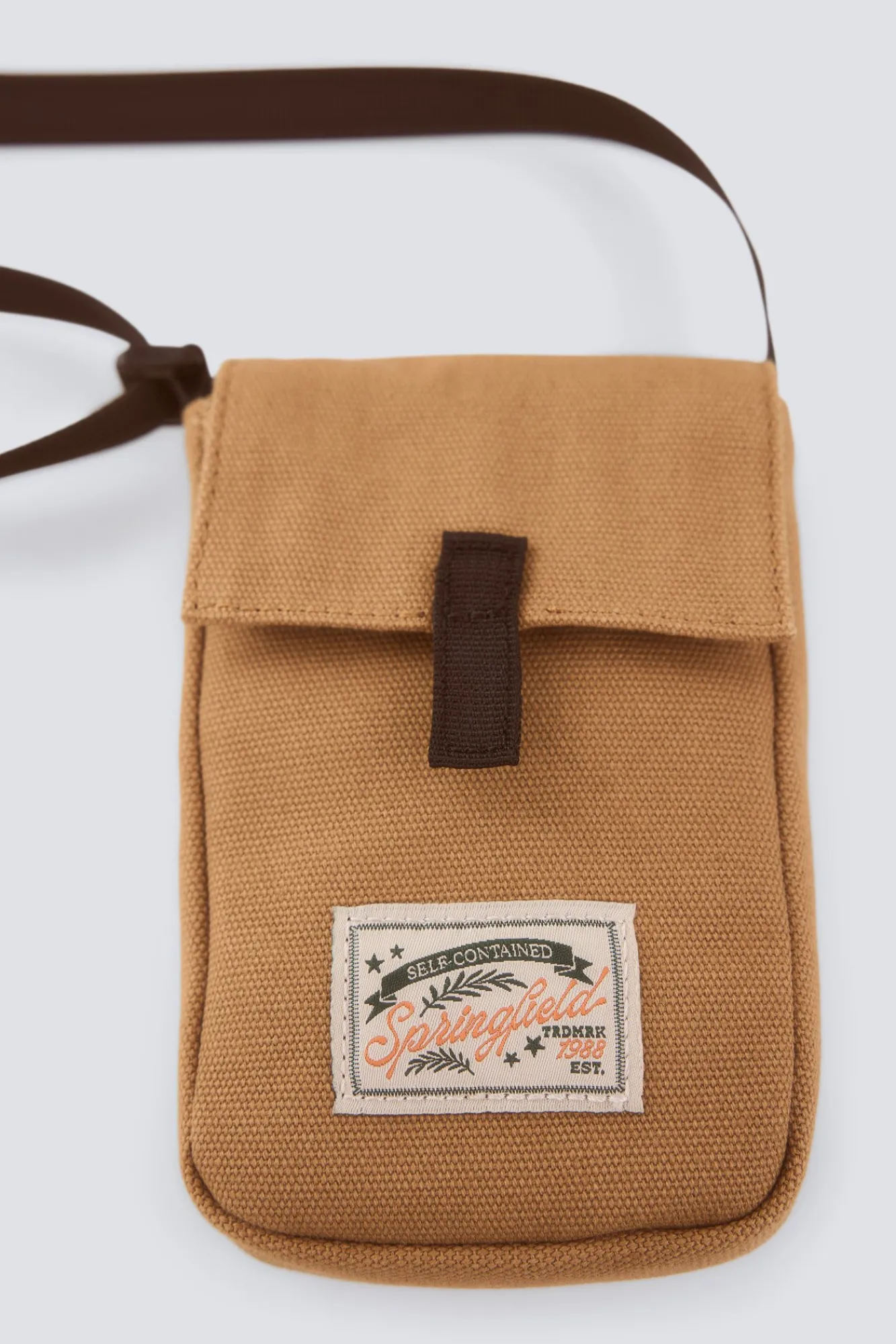 Springfield Sac petit porté croisé marron