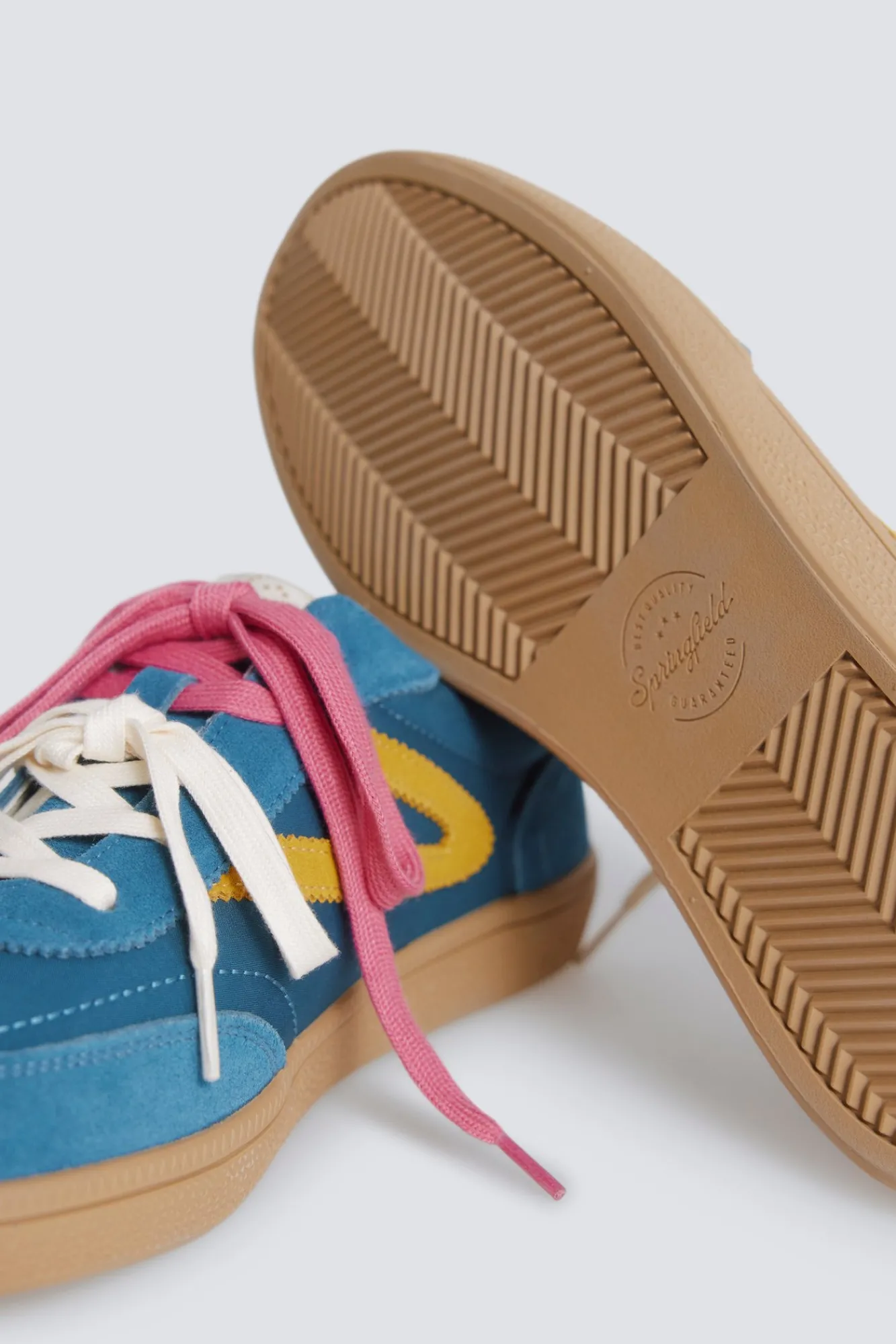 Best Springfield Sneaker en cuir rétro