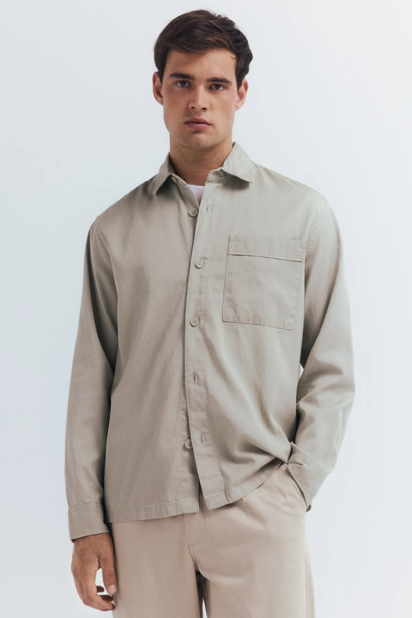 Sale Springfield Surchemise en tencel surdimensionnée