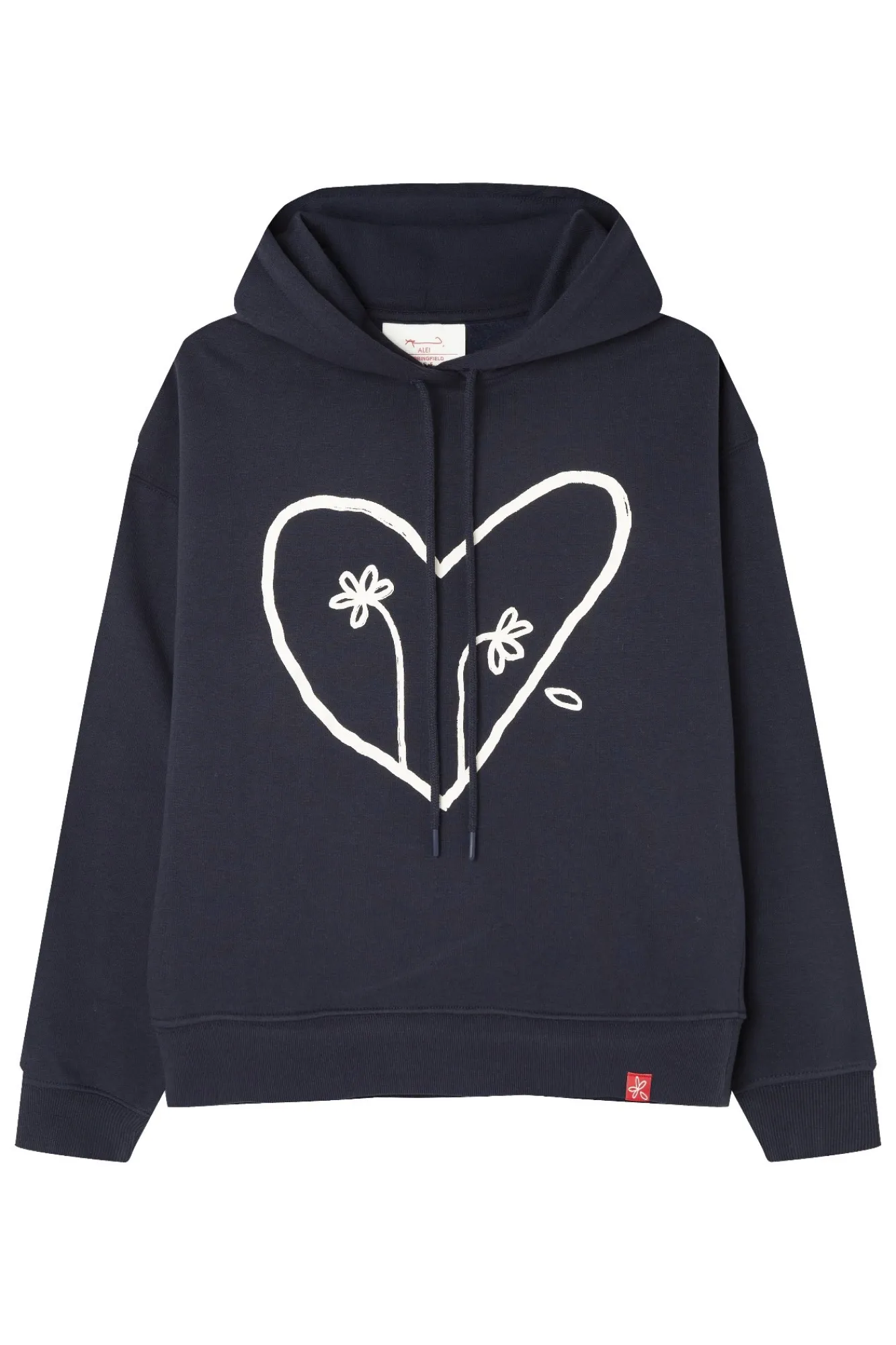 Clearance Springfield Sweat-shirt à deux fleurs noir