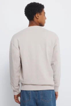 Hot Springfield sweat-shirt &agrave; diamants nude