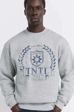 Sale Springfield Sweat-shirt à écusson gris