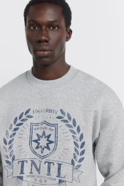 Sale Springfield Sweat-shirt à écusson gris