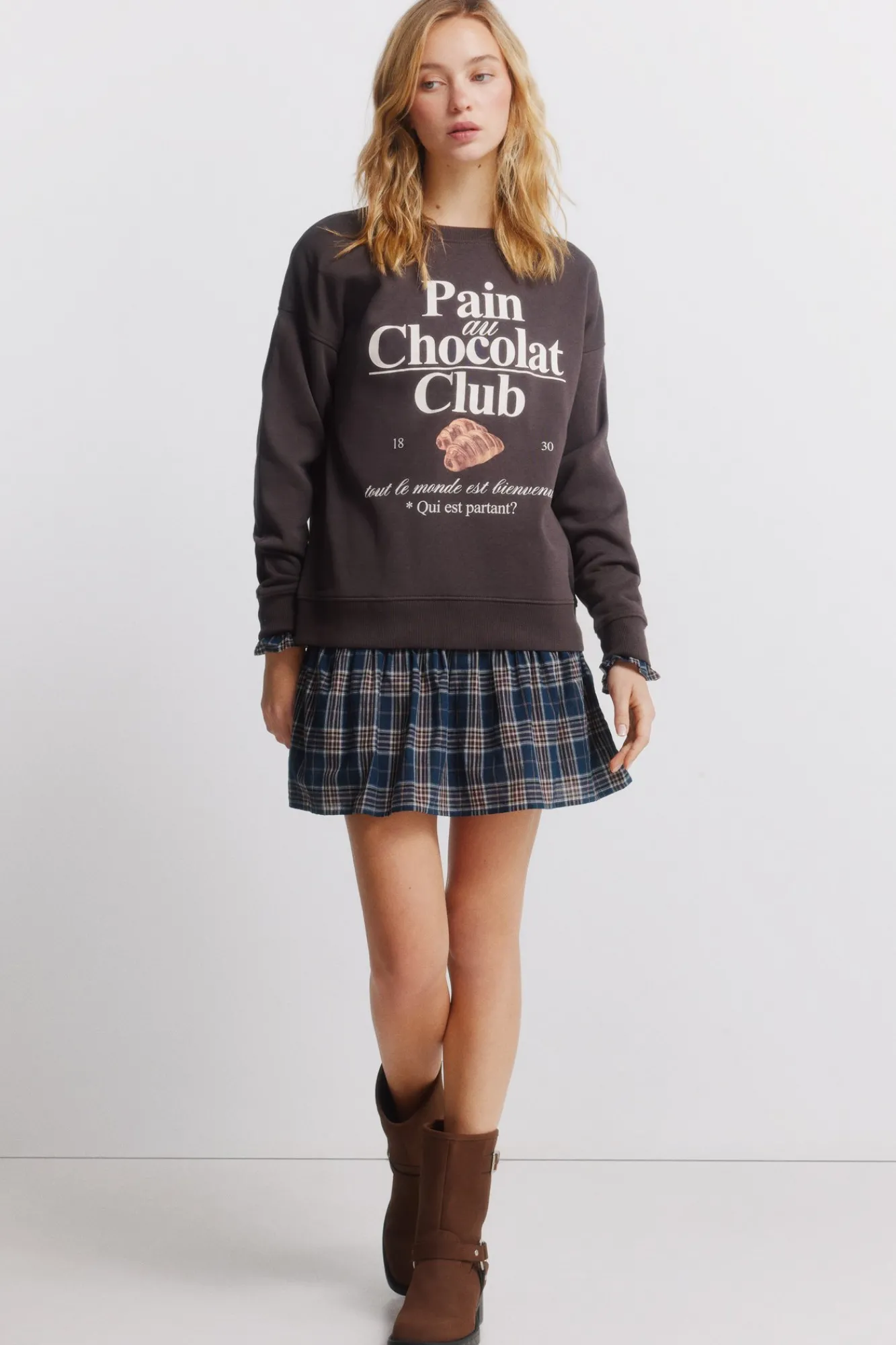 Outlet Springfield Sweat-shirt Café bohème nude