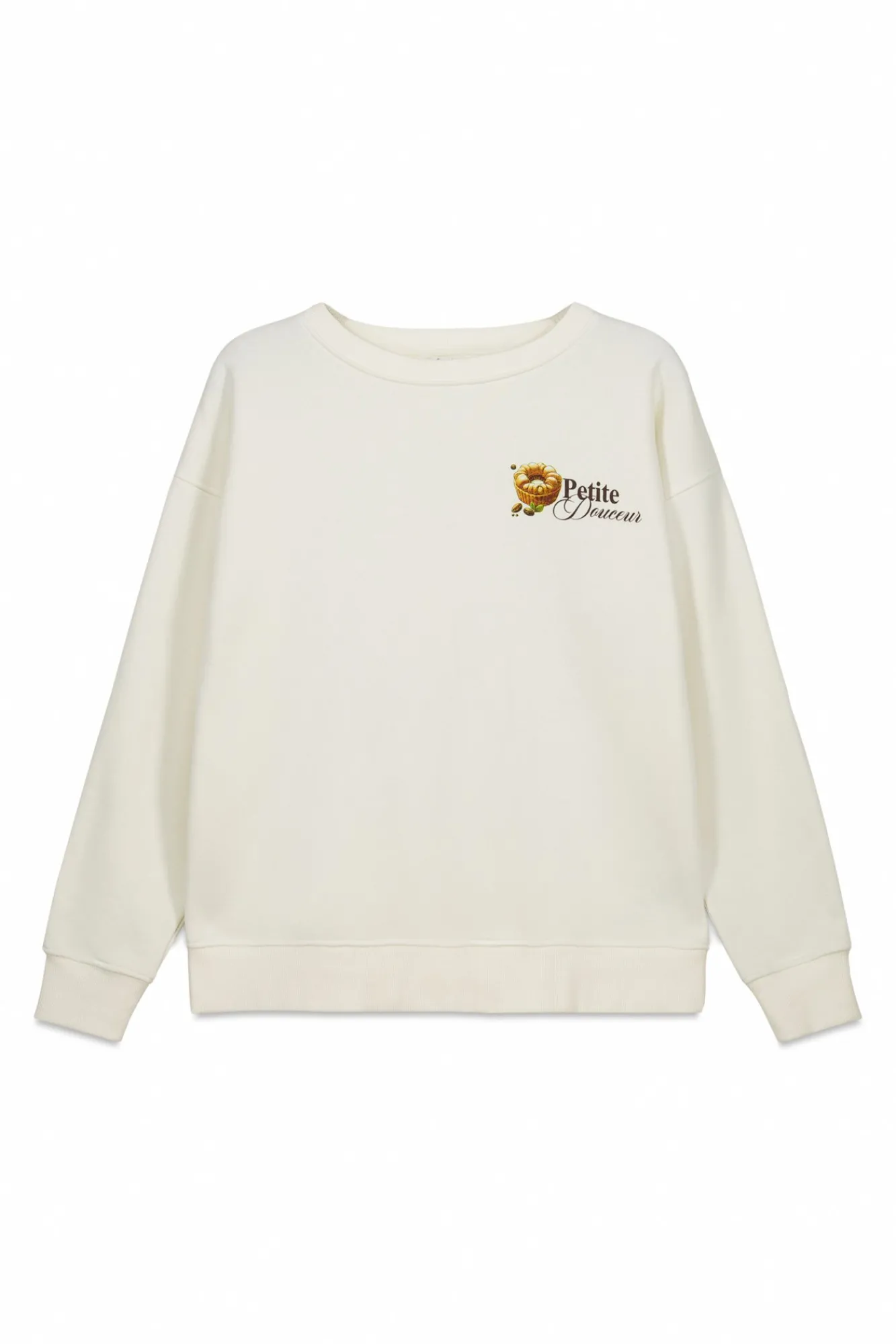 Best Springfield Sweat-shirt Café bohème blanc