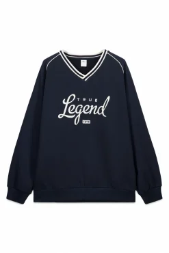 Sale Springfield Sweat-shirt col en V Legend bleu