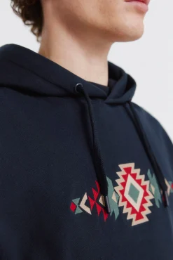 Clearance Springfield Sweat-shirt ethnique bleu