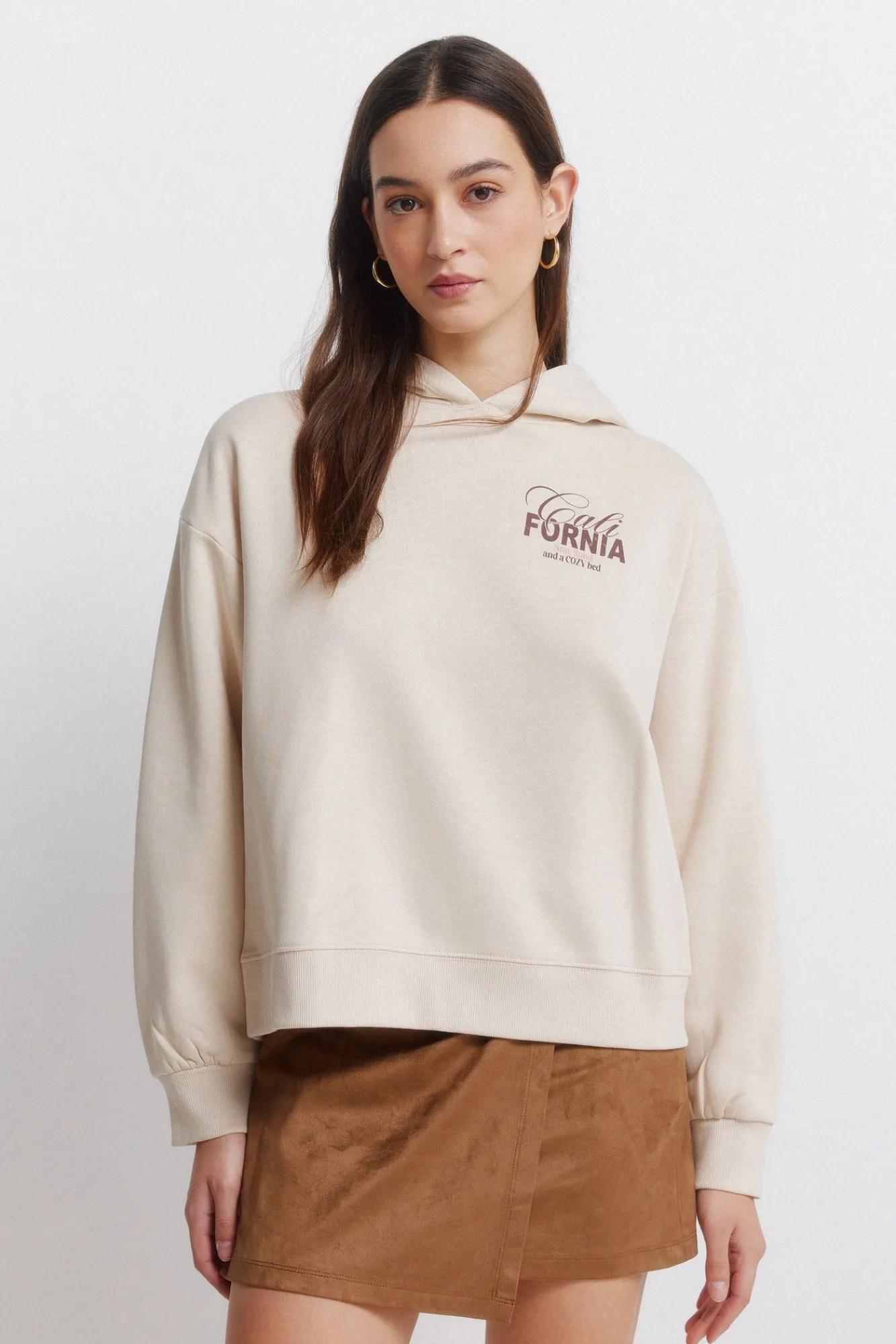 Springfield sweat-shirt « Californie » marron