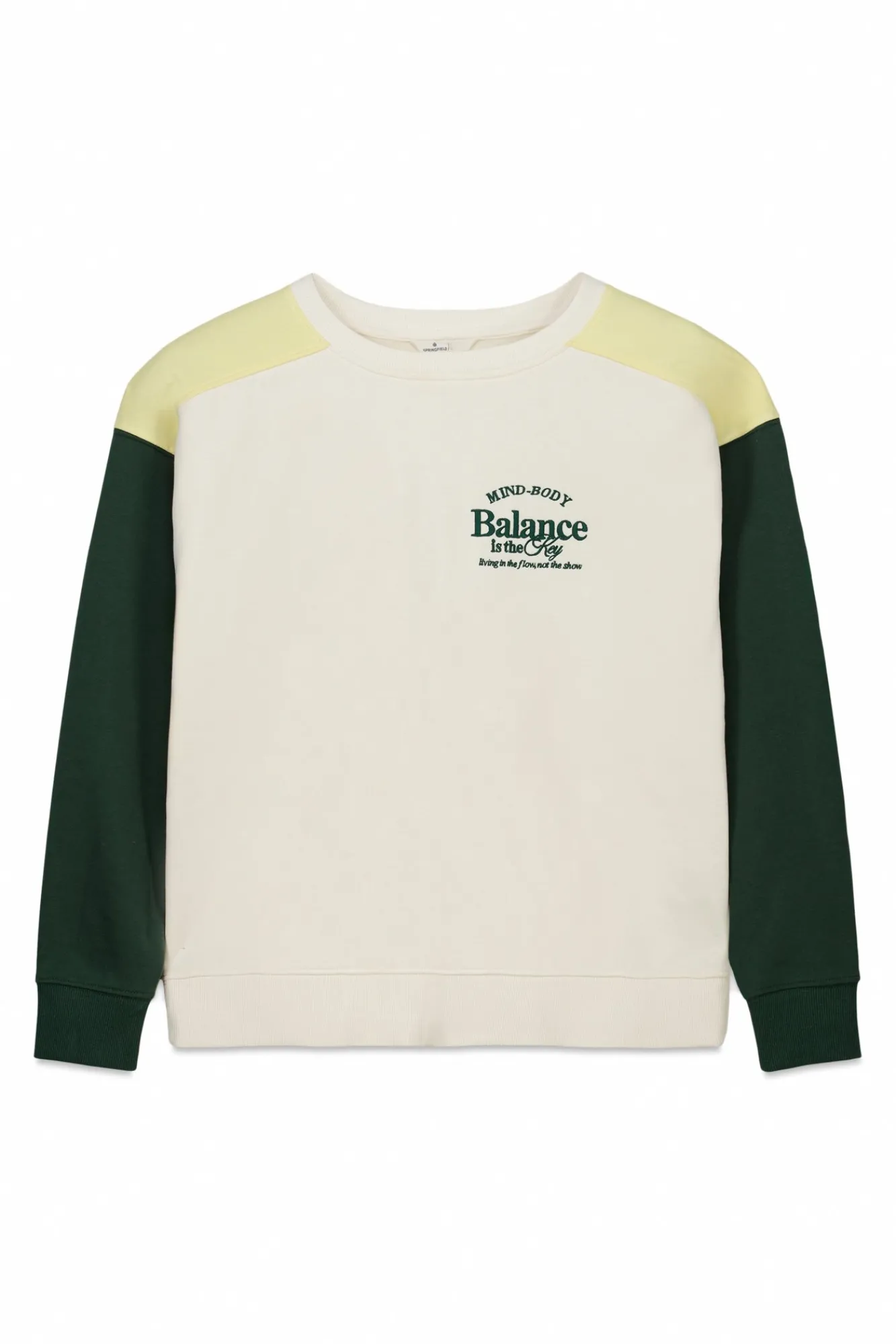 Outlet Springfield Sweat-shirt tricolore marron