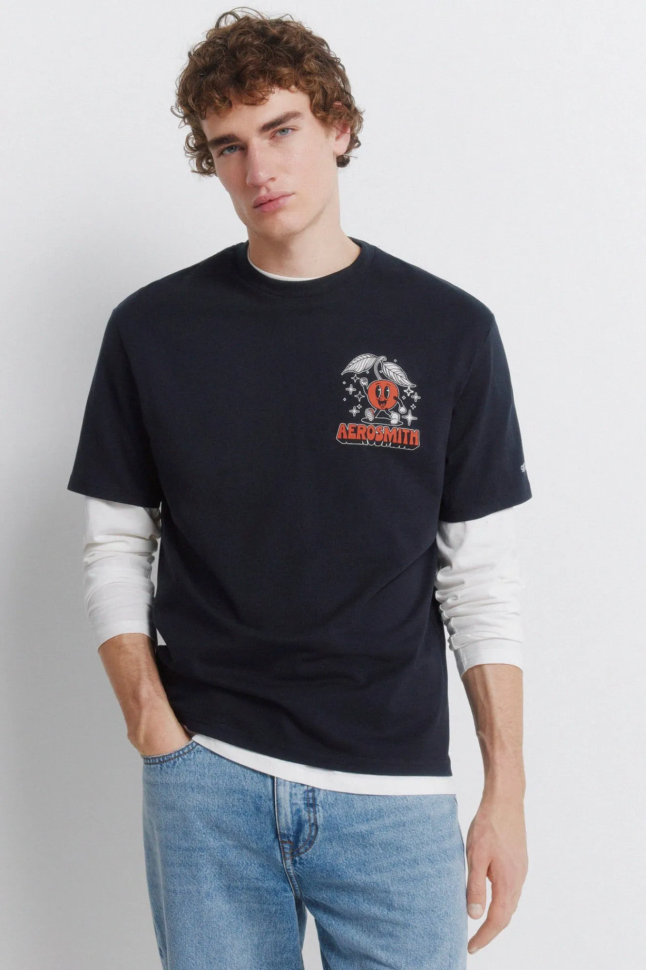 Discount Springfield T-shirt Aerosmith bleu