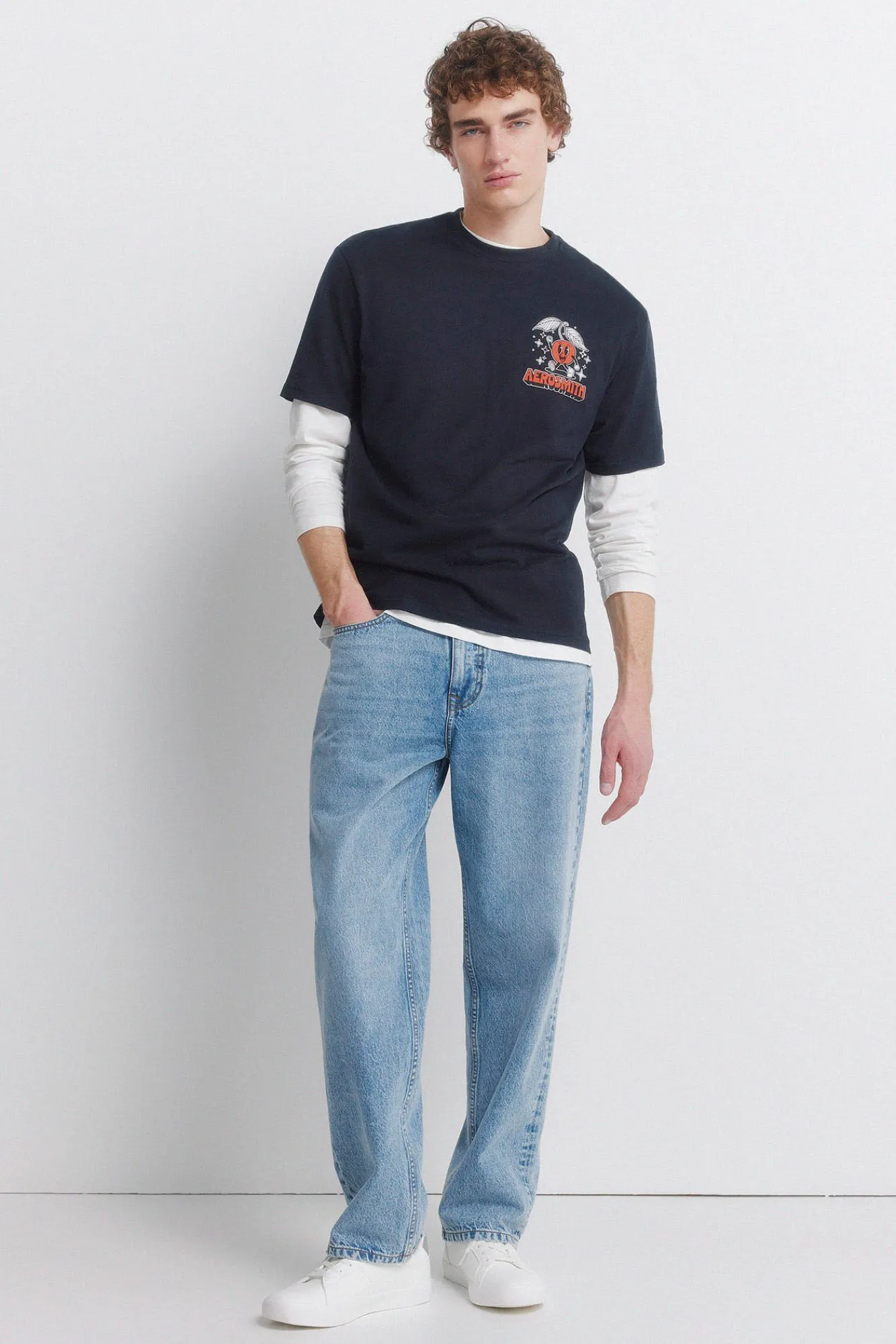Discount Springfield T-shirt Aerosmith bleu
