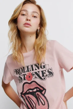 Clearance Springfield T-shirt &agrave; manches courtes rose