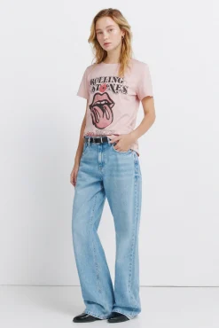 Clearance Springfield T-shirt &agrave; manches courtes rose