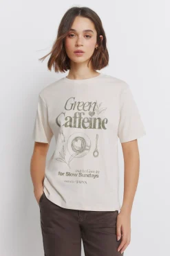 Sale Springfield T-shirt à manches courtes " Le café"