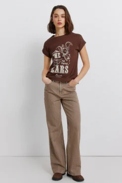 Discount Springfield T-shirt &agrave; manches courtes Disney marron