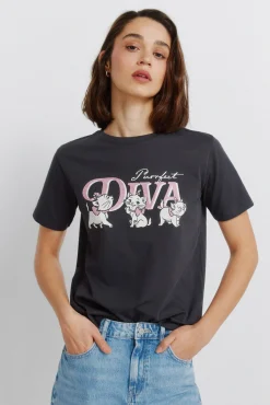Clearance Springfield T-shirt à manches courtes Disney gris