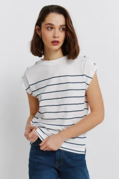 Clearance Springfield T-shirt à manches courtes à boutons