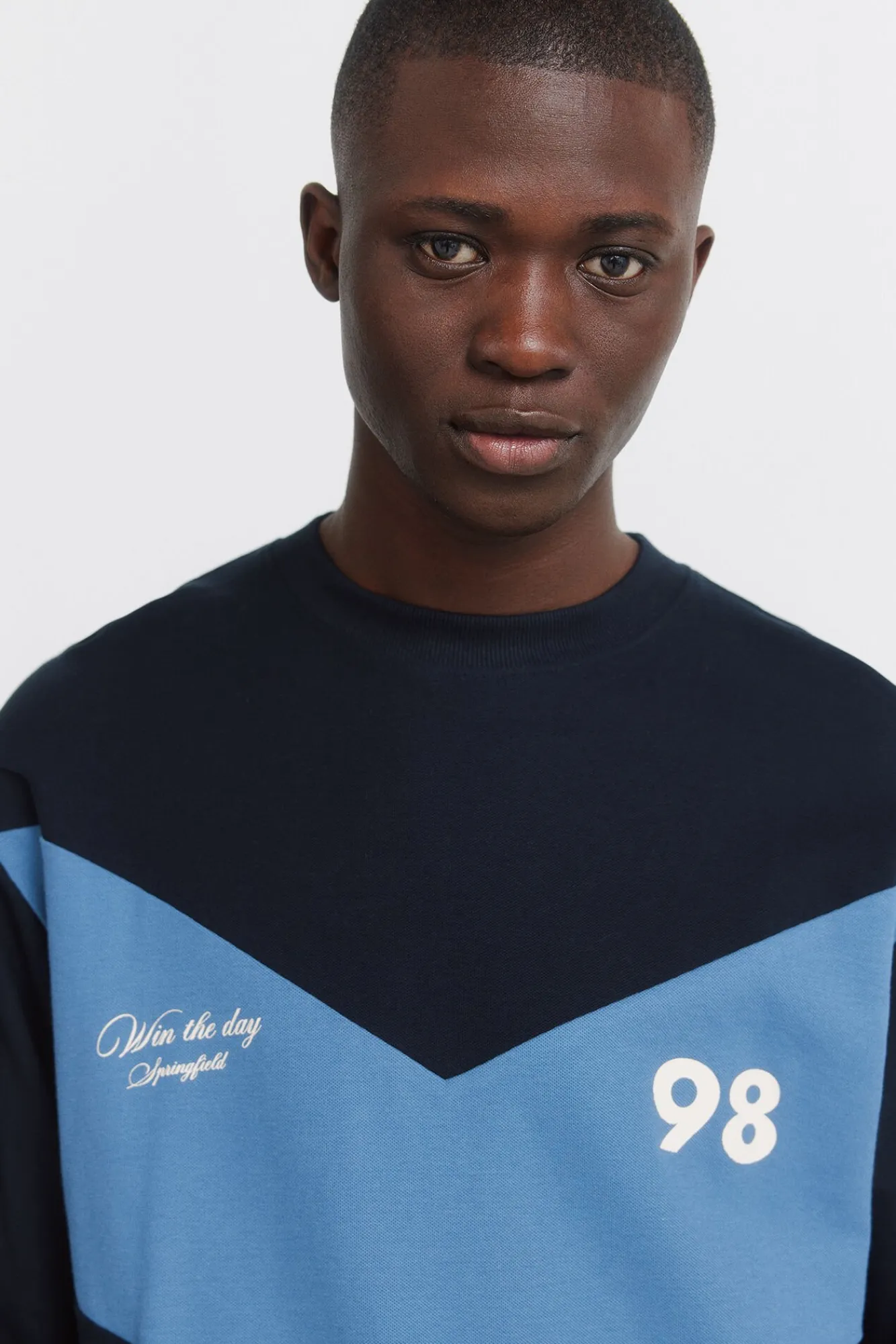 Online Springfield T-shirt à manches longues en piqué coupe