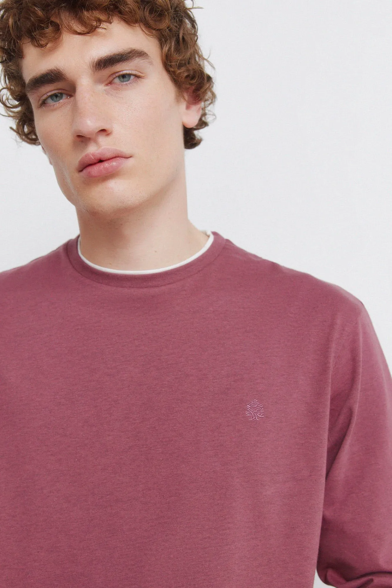 Sale Springfield T-shirt à manches longues à double effet chiné