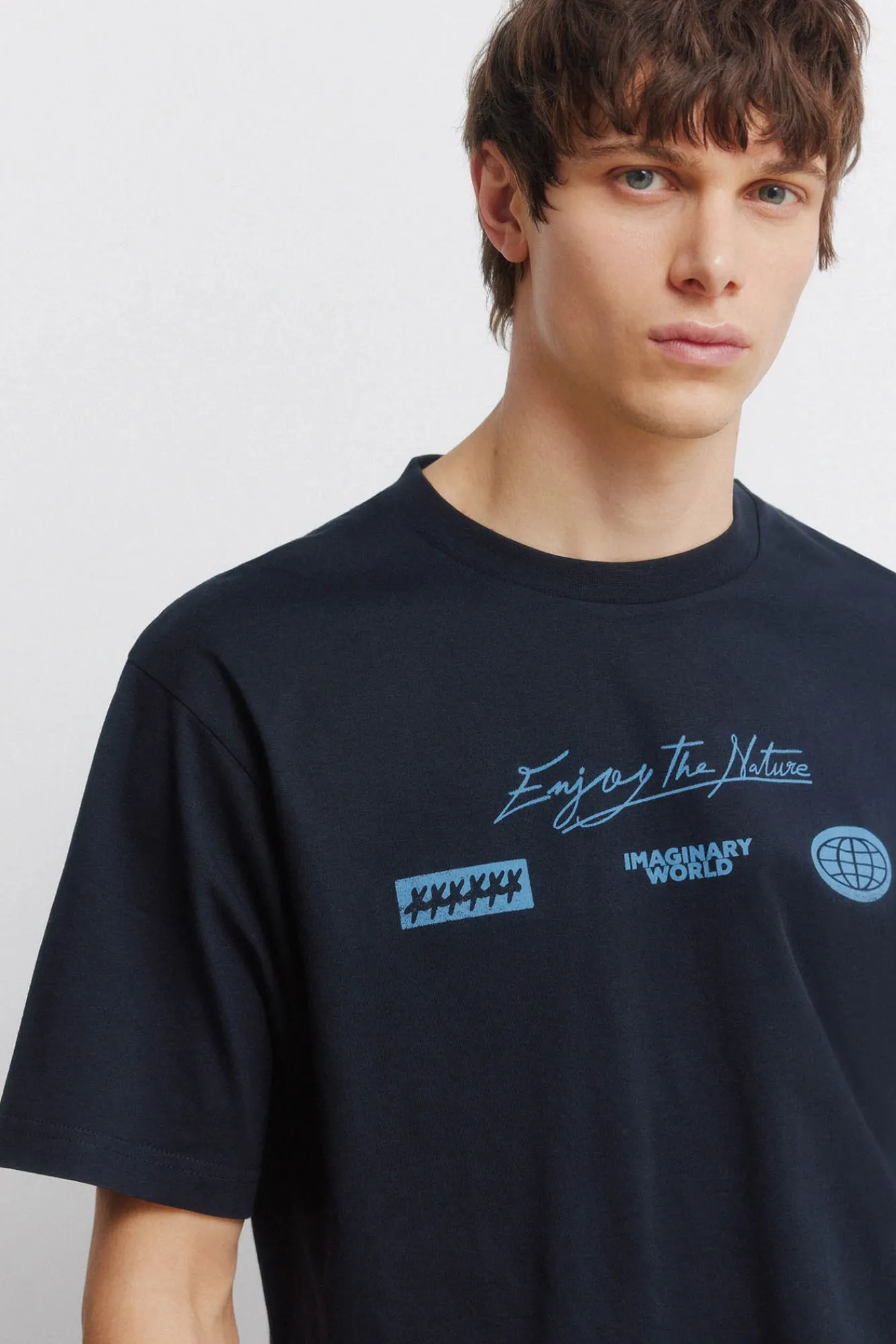 Outlet Springfield T-shirt avec logo bleu
