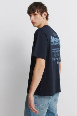 Outlet Springfield T-shirt avec logo bleu