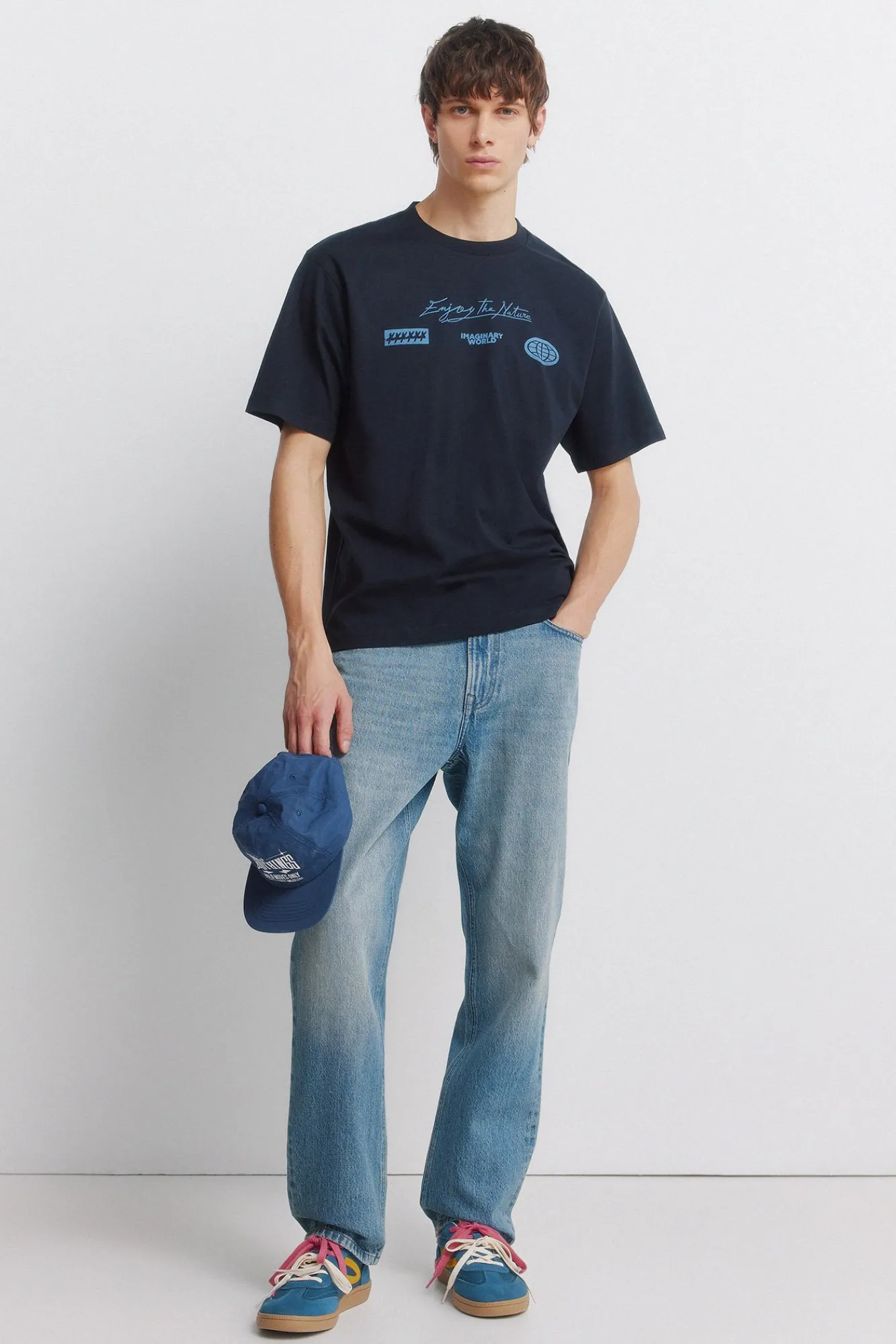 Outlet Springfield T-shirt avec logo bleu