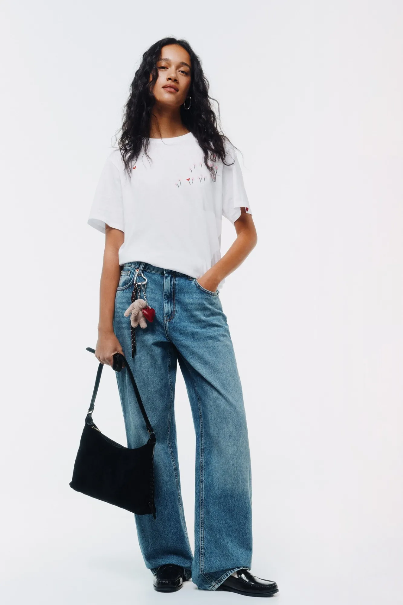 Best Springfield T-shirt basique blanc
