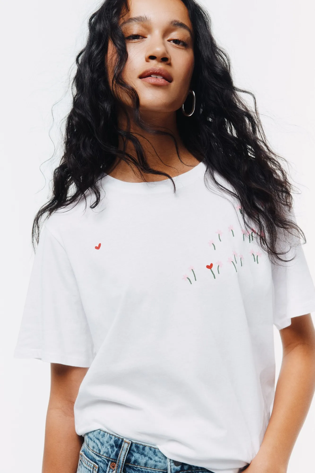 Best Springfield T-shirt basique blanc