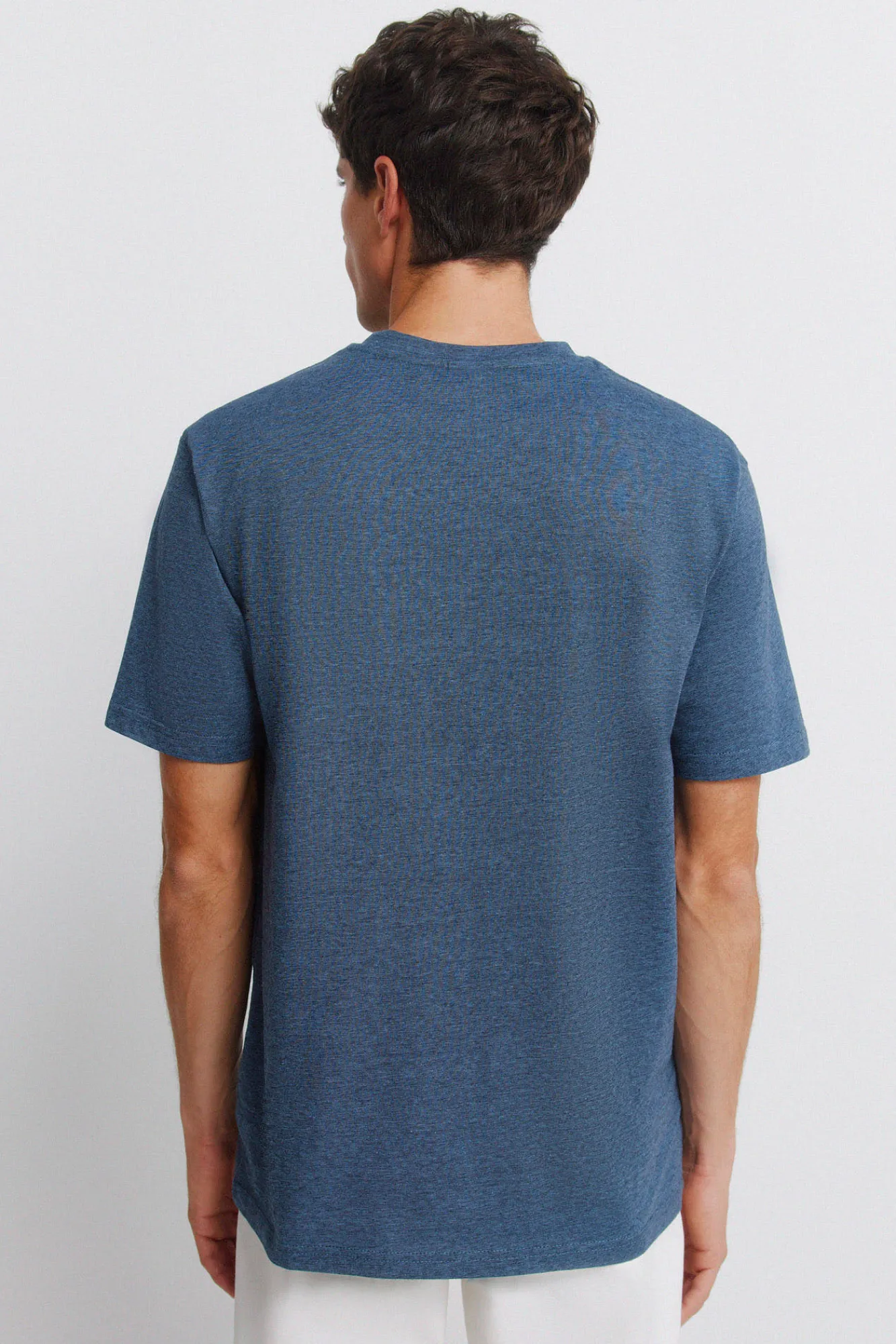 Online Springfield T-shirt basique à micro-rayures