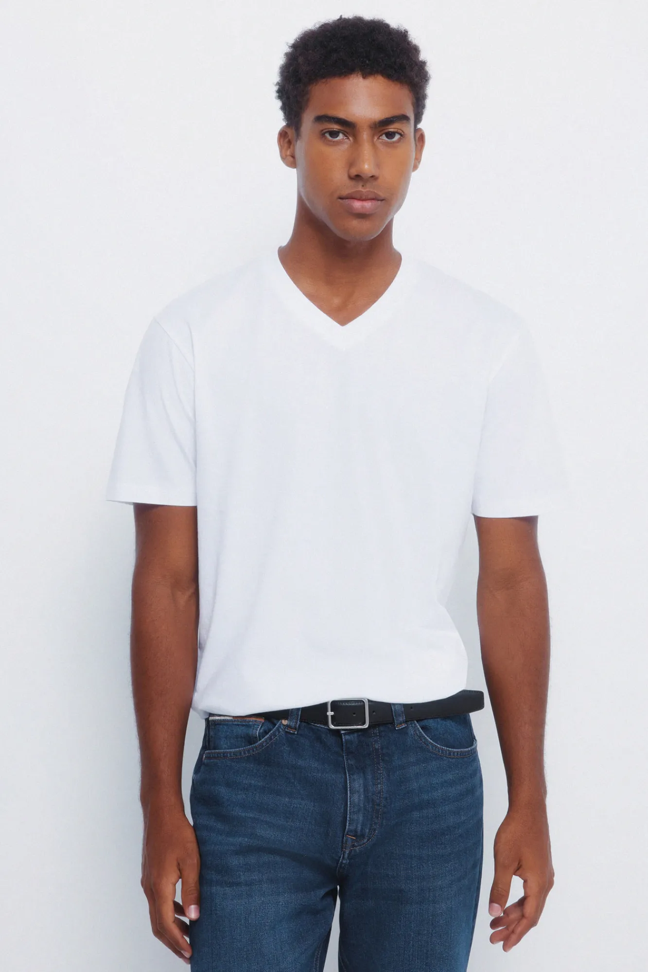 Springfield T-shirt basique col V