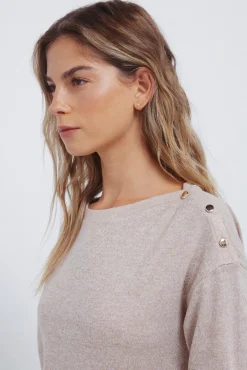 Discount Springfield T-shirt boutonn&eacute;e combin&eacute;e aux &eacute;paules nude